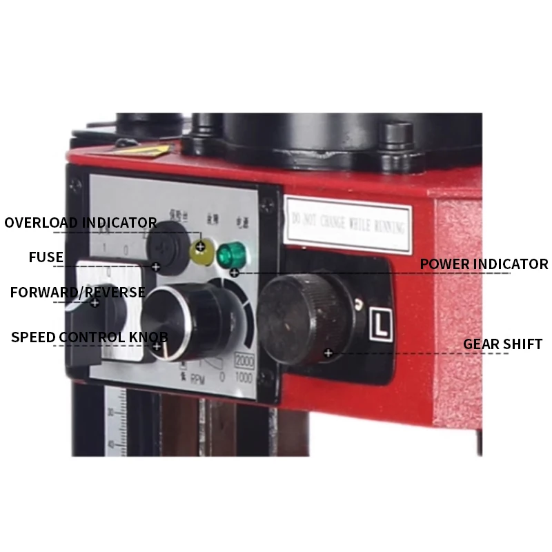 Benchtop Drilling and Milling Machine 150W-220V Research, Teaching, and Home Use Machine Tool Lathe Feed Rate Fine Adjustment