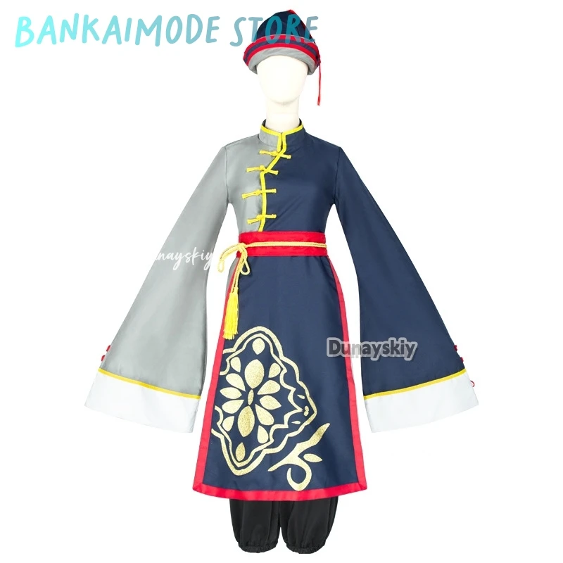 アニメ芥川龍之介コスプレ衣装ゾンビ制服ローブ帽子かつら男性女性ハロウィンクリスマススーツ