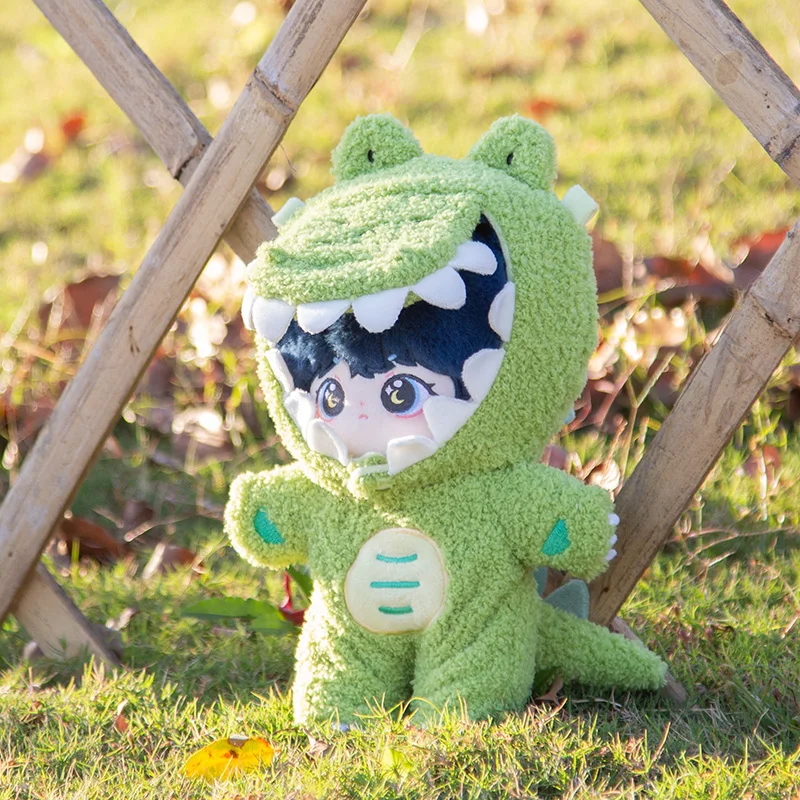 Green Crocodile Doll Clothes for Kids, Cotton Outfit, Idol Accessories, Kawaii Clothes, DIY Birthday Gifts sem Boneca, 20cm