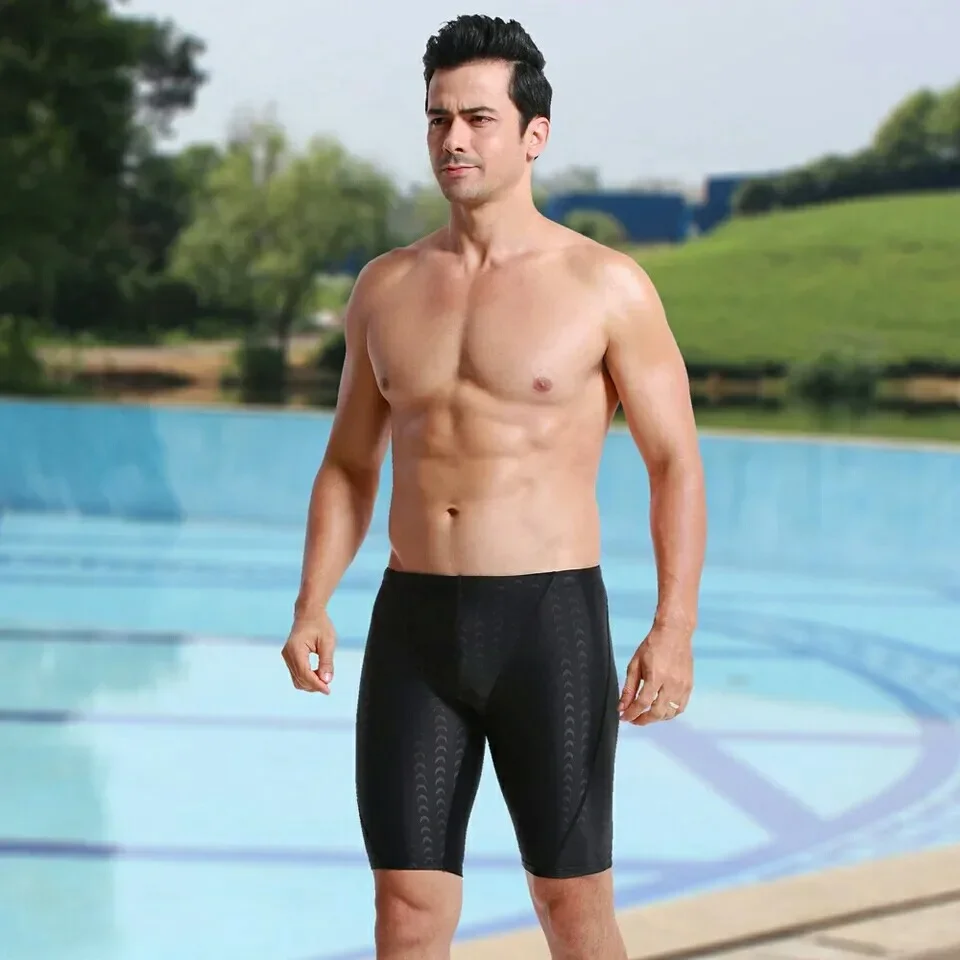 Men's waterproof men's swimming trunks new briefs L-5XL image 4