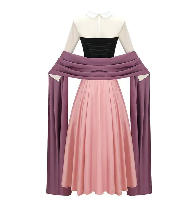princess aurora fancy dress Premium Ver Sleeping Beauty Princess Aurora Cosplay Costume Dress with Ribbon and Choker