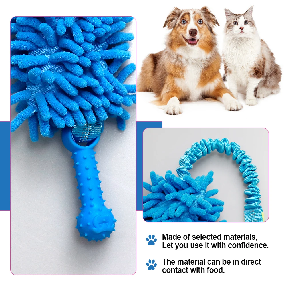 1pc Pet Chew Toy Plush Pet Toy Teething Resistant Rope Toy Ball To Relieve Boredom Educational Dog Interactive Toy