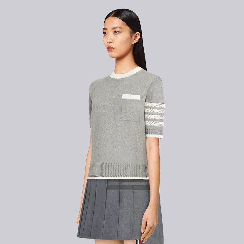 

Новые летние женские трикотажные тонкие ort Sve f Sve Color Blo, брендовые дышащие, легкие, роскошные, против старения...