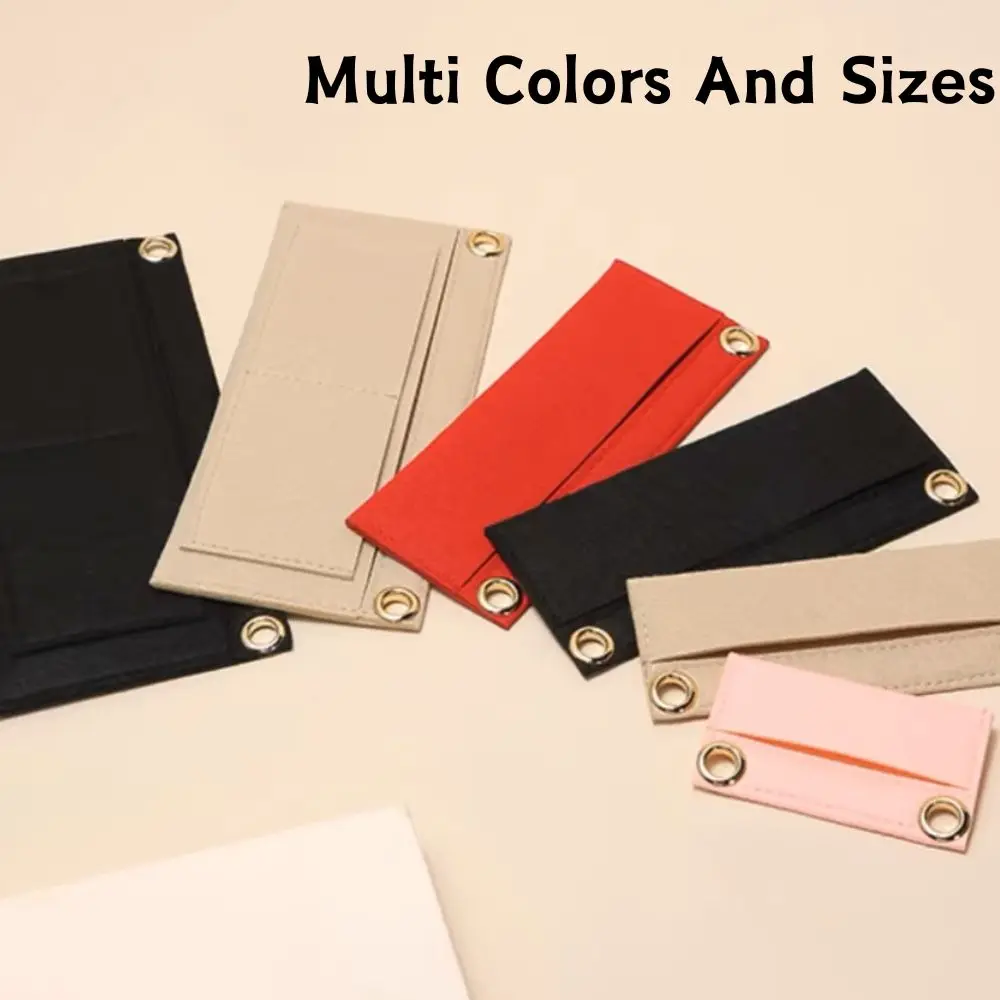 1PC Bag Plus Liner Wallet Handbag Inner Insert With Strap Holes Envelope Bag Felt Wallet Bag Liner Card Package Internal Layer