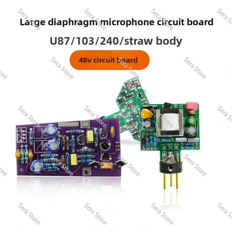 Microphone Circuit Board for U87 103 105 240 Large Diaphragm 48V Condenser Mic Repair Upgrade DIY PCB