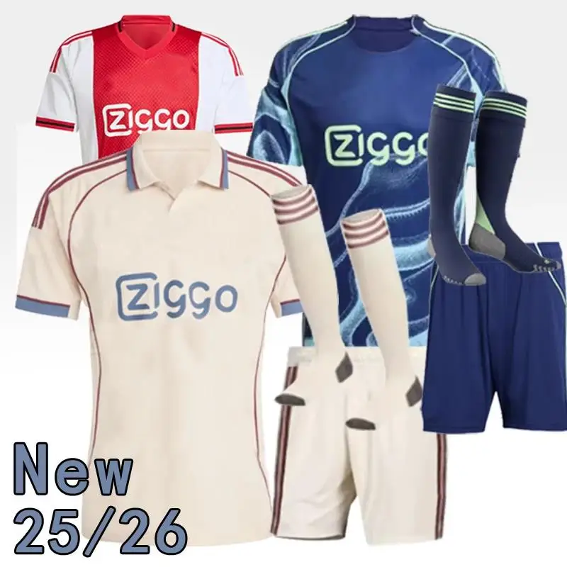 

25 26 Ajaxes kit para niños kit para adultos 2025 2026 kit visitante impresión carta Camisa para adultos