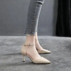 Size 30-44 High-heeled Shoes Women Thin Heel Point Toe Small Size 31 32 33