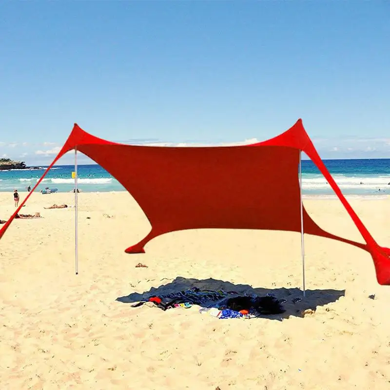 Imagem -04 - Toldo de Praia Ultraleve Familiar Tenda Sun Shade com Sandbag Canopy Portátil Upf50 Mais uv 210x150x170cm