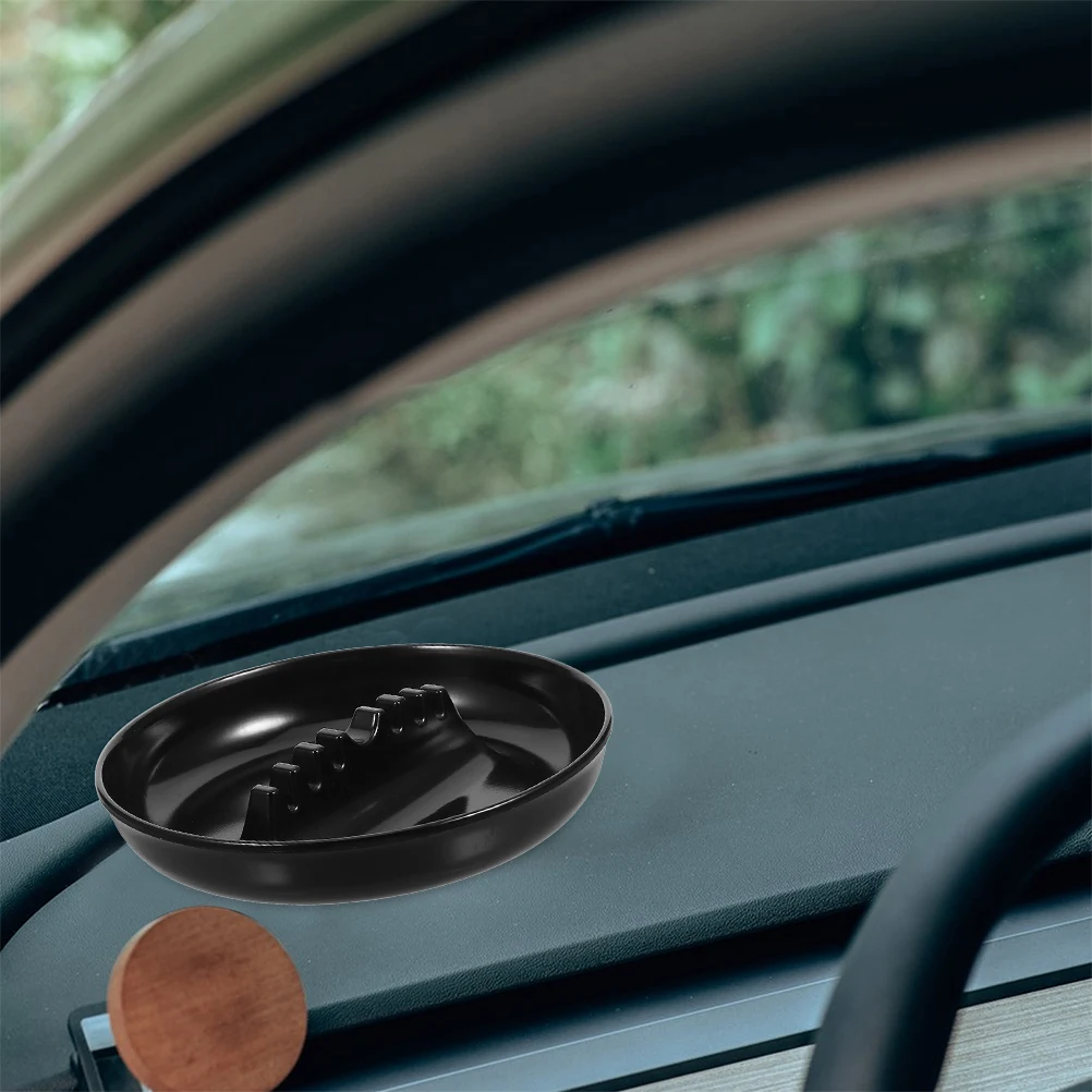 

2pcs Car Ashtray For Auto With 7 Slots Thickened Durable Plastic Round Ashtray For Vehicle Home Use Small Car Ashtrays With Slot