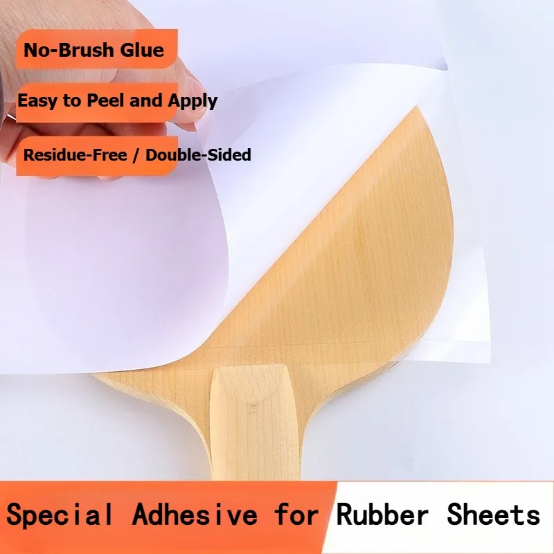 TUTTLE Table Tennis Rubber Self-adhesive OXdouble-sided Tape PingPong Racket Sticker with High Viscosity and Brush Free Adhesive