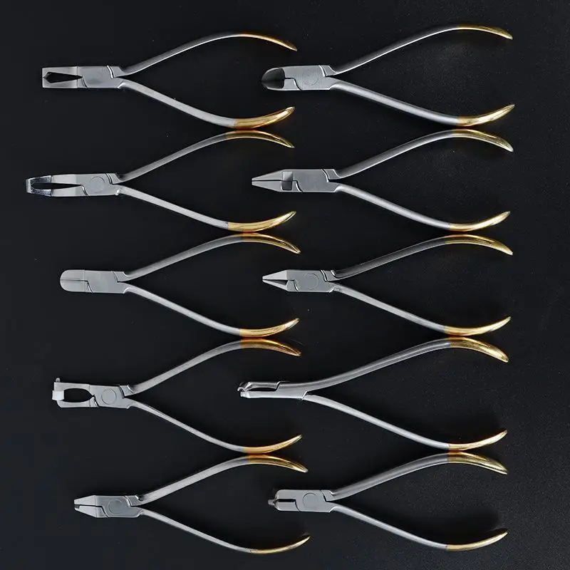 

20pcs Dental Forceps Orthodontics Plier set Orthodontic How Plier Wire Distal End Cutter Plier with Tc Dentistry materials