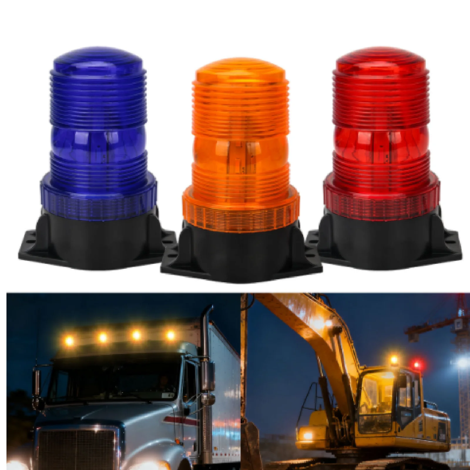 

LED Emergency Strobe Light Beacon Police Warning Flash Light High Power Magnetic Traffic Lamp 12V 24V for Car Truck Accessories