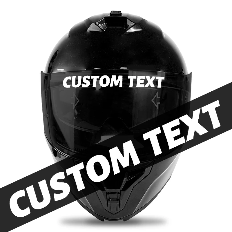1PC Height2CM Custom Motorcycle Stickers Self-Adhesive DIY Helmet Front Fairing Fuel Tank Waterproof Vinyl Decals Personalized