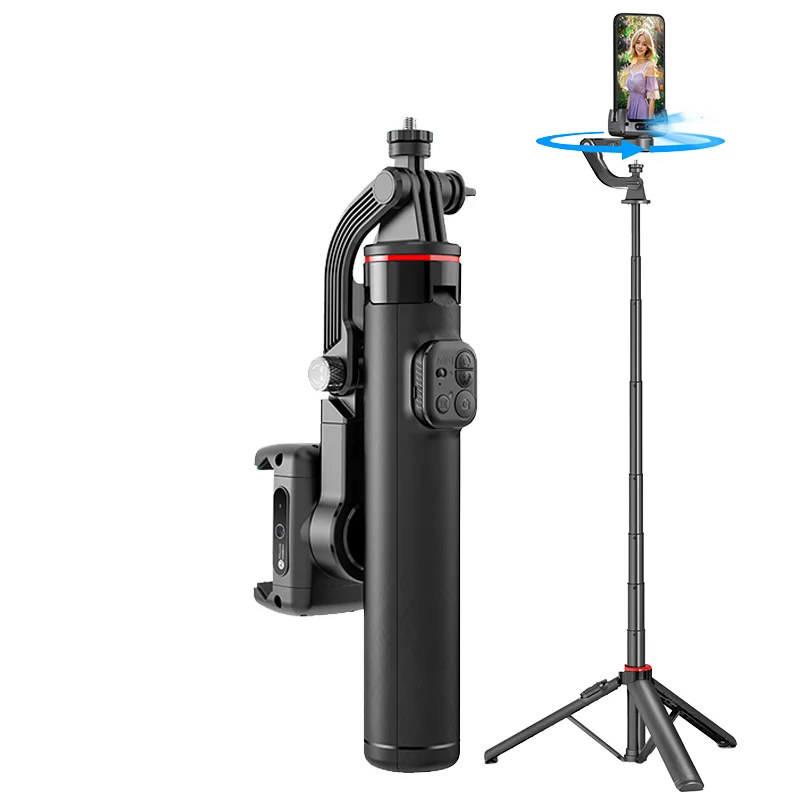 C22 AI Face Tracking Gimbal Stabilizer Extra-long  Adjustable Portable Multifunctional Stable Tripod Selfie Stick