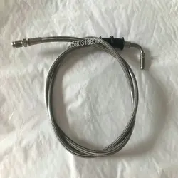Motorcycle PTFE Smooth Bore Stainless Steel Braided Disc Brake Hoses Clutch Lines Kits with Stainless Steel Fittings