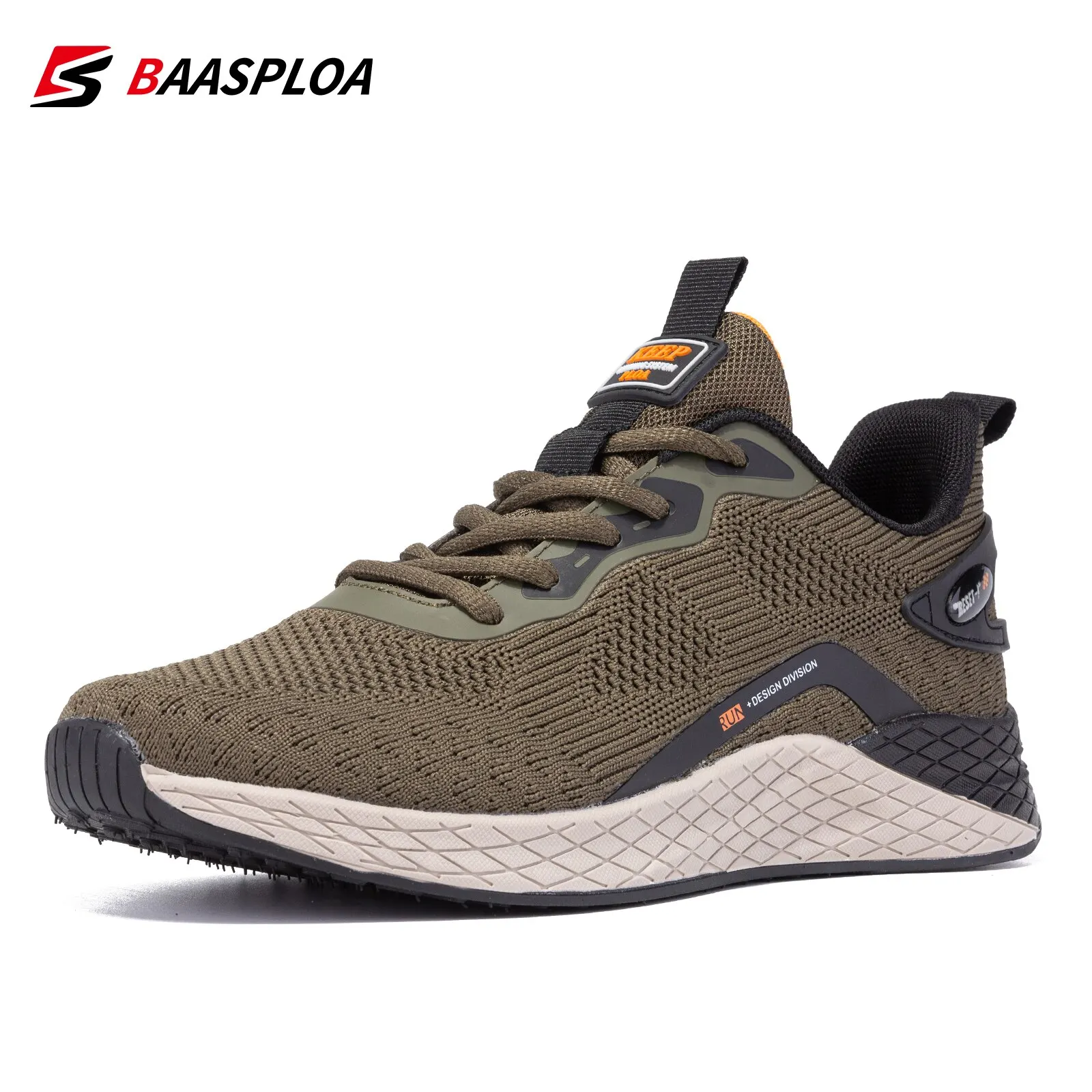 Baasploa Running Shoes For Men 2023 Casual Lightweight Sneakers Lace Up Male Outdoor Sports Comfortable Fashion Tennis Shoe