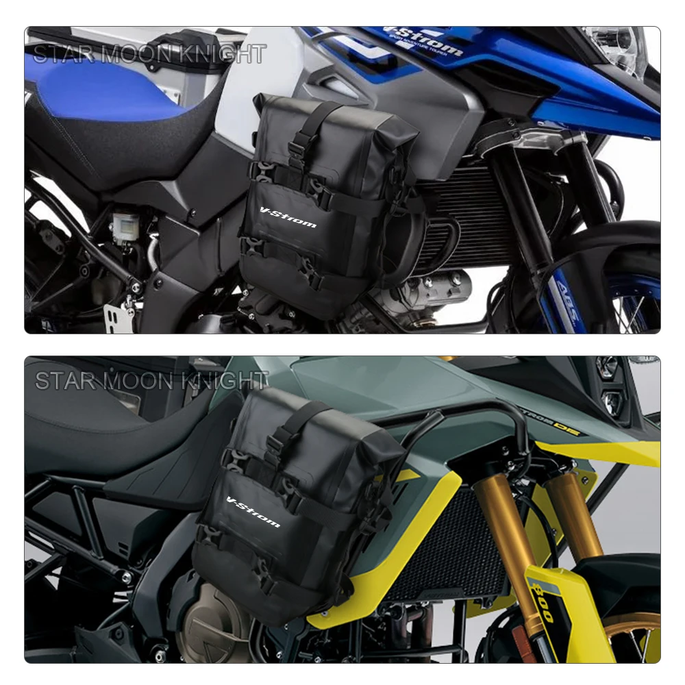 FOR Suzuki V-Strom Crash Bar Bag DL 250 650 800 800DE 1000 1050DE ADV Frame Crash Bars Waterproof Bag Repair Tool Placement Bags