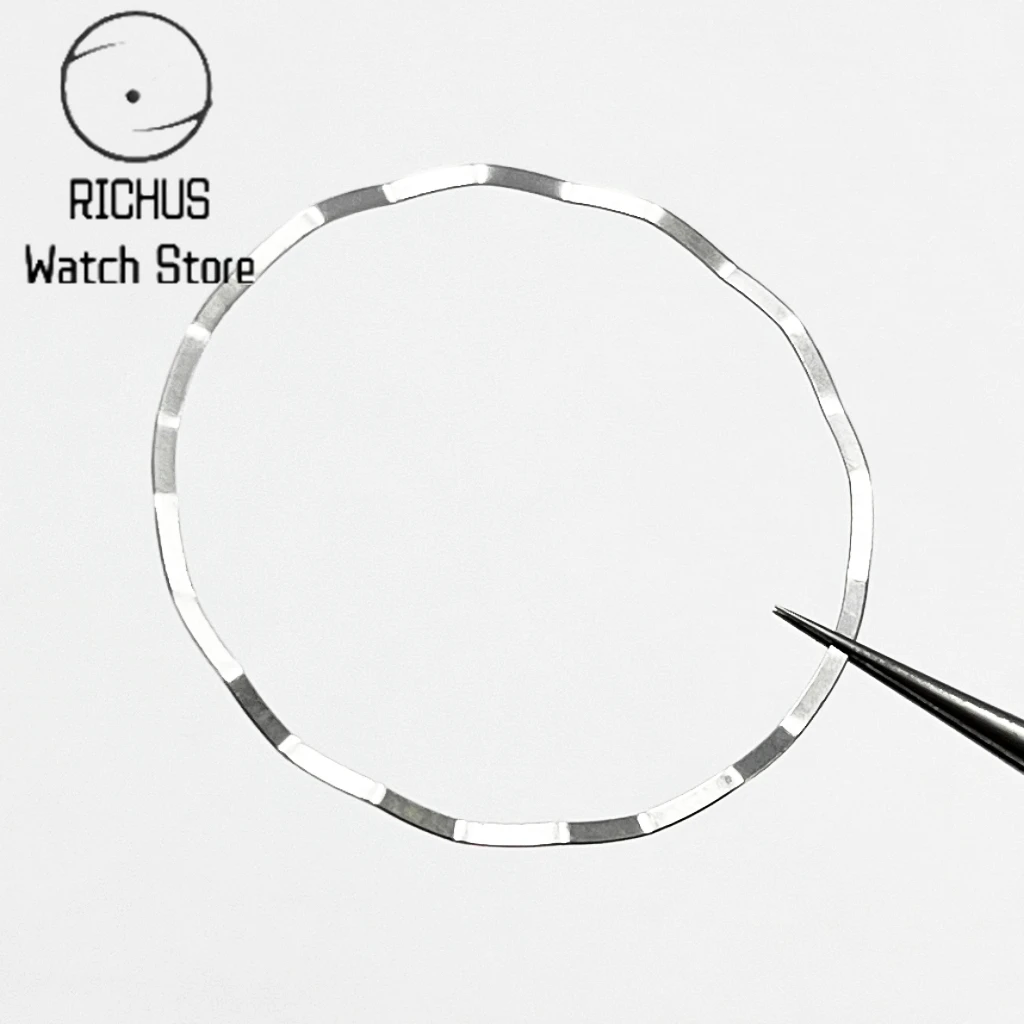 NH-الفولاذ المقاوم للصدأ ساعة دعم الحركة الدائري ، عقد طوقا ، يصلح ل NH35 ، NH36 ، اكسسوارات حركة الساعات