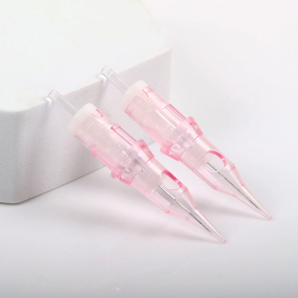 5PCS Disposable Sterilized Safety Tattoo Needles Round Liner 0.25MM 0.3MM Long Taper For Cartridge Tattoo Machines Grips