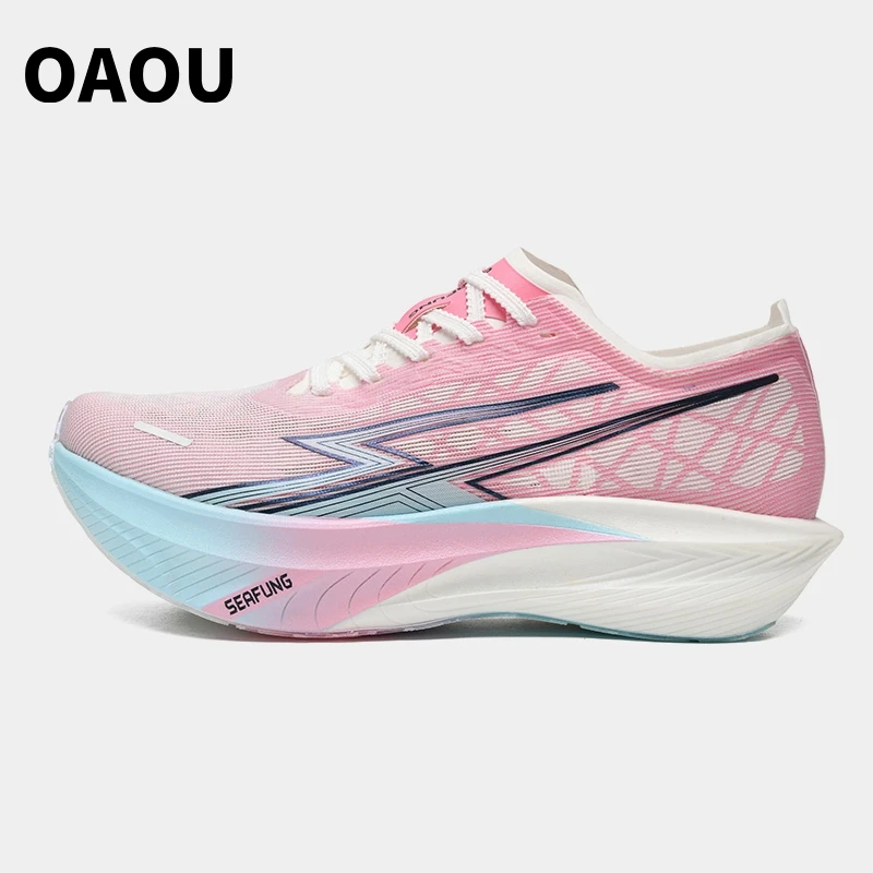 

OAOU Soundwave Walker 2.0 Кроссовки для бега с полной ладонью True Carbon Board Противоскользящие и износостойкие гоночные туфли для марафона Мужские