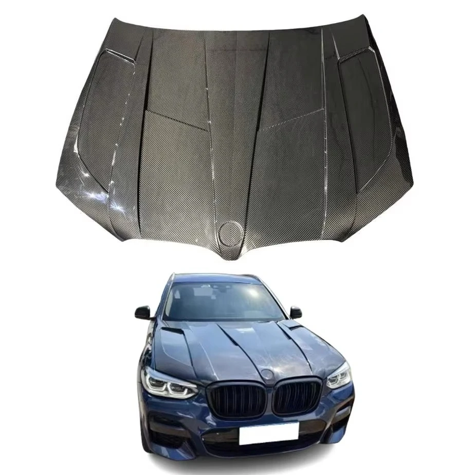 

High Quality Engine Cover forBMW X3 G01/X4 G02 Upgrade LD Style Hood Dry Carbon Fiber Perfect Fit Engine Hood Car Accessories