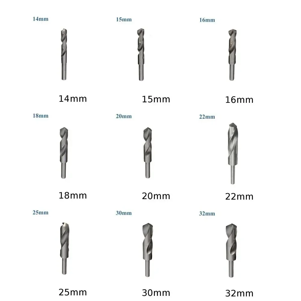Imagem -06 - Hss Broca de Haste Reduzida Cortador de Buraco de Metal de Madeira para Ferramentas de Perfuração de Máquina de Torno Cnc pc 1432 mm