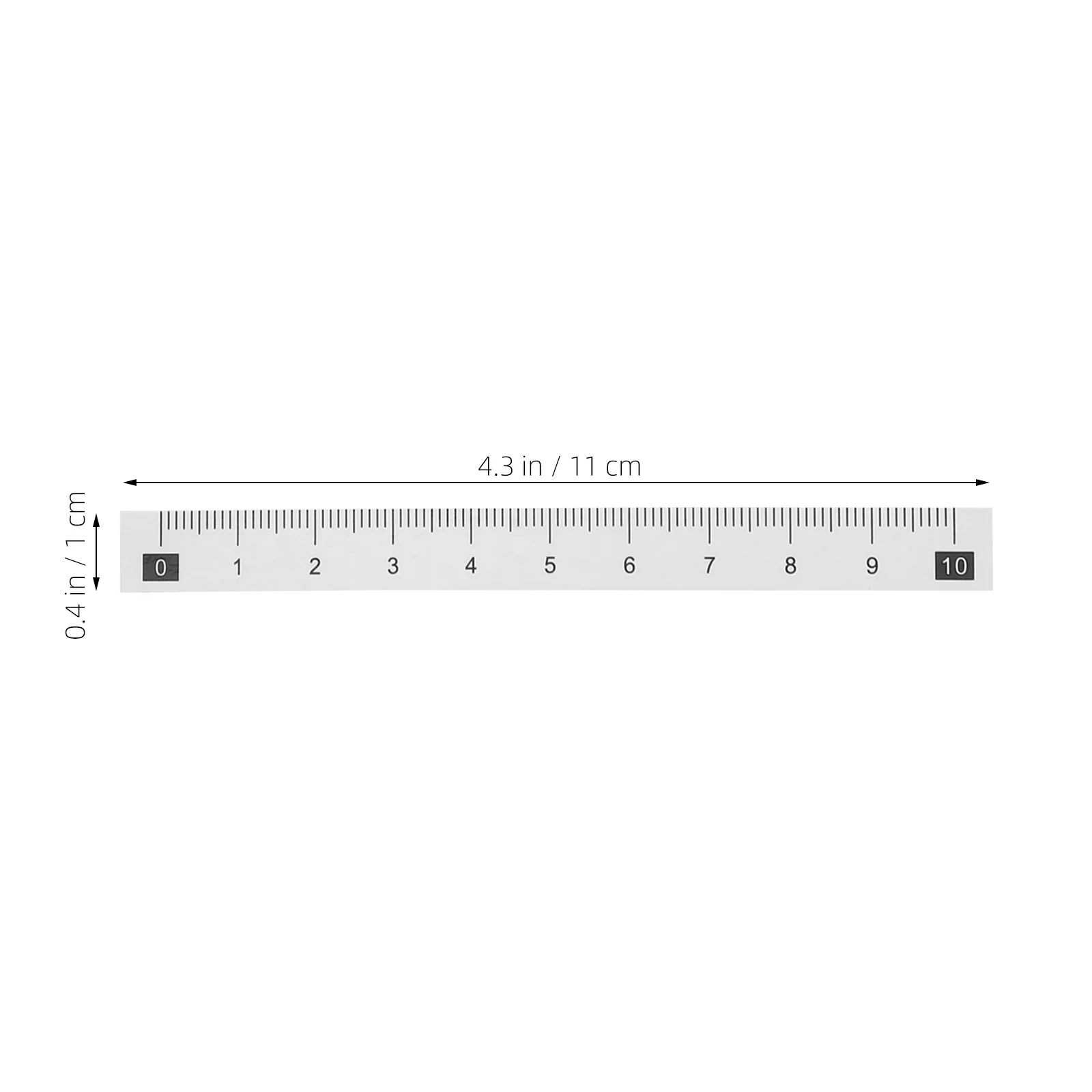 Self Adhesive Measuring Tape Stickers Waterproof Wear Resistant Peel Stick 20 Sheet Ruler Tape for Woodworking Sewing Saw Table