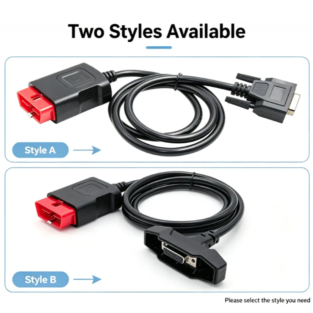 OBDII Diagnostic Main Cable with LED Light for DS150e for Multidiag For VD150 Auto Scanner Car Truck Diagnostic Tool Wire