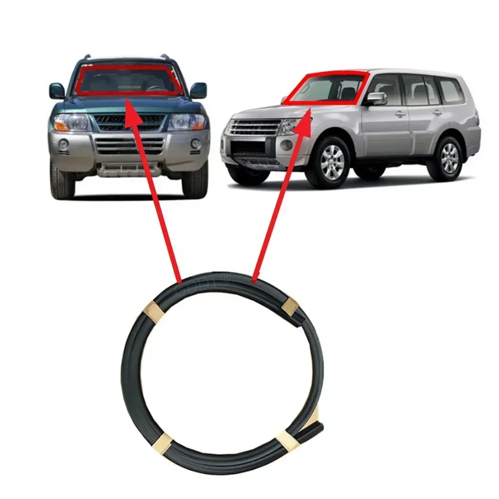 

1 Pcs Front Windshield Rubber Seal for Pajero Glass Rubber Strip for Montero Protect Weather Seal for Shogun 2000-2019 MR557477