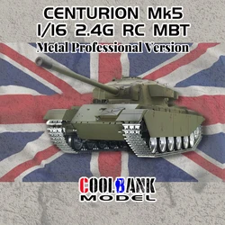 COOLBAK 1/16 brytyjski Centurion 2.4g zdalnie sterowany czołg terenowy można dopasować do zabawki modele Henglong 7.0