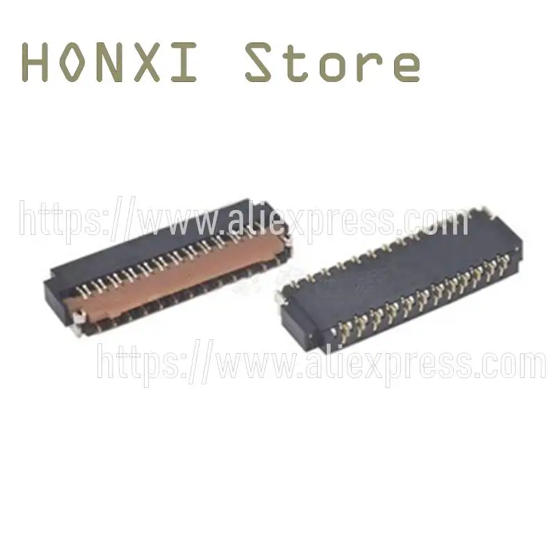 موصل Hirose مع غطاء تحت ، ساعة أصلية ، FH26W-31S-0.3SHW 05 ، تباعد 0.3 ، 31 دبوس ، 10 قطعة