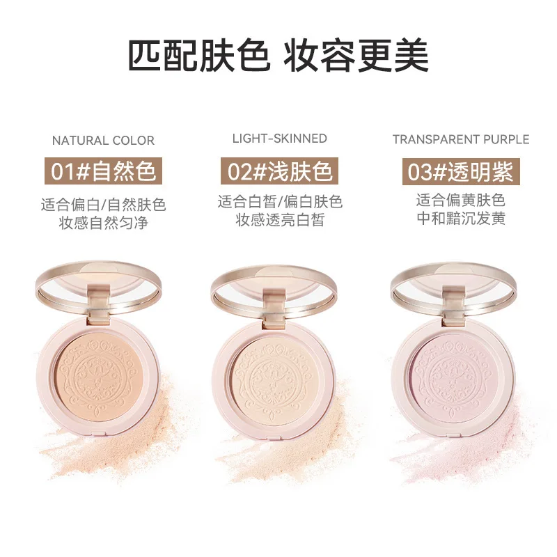 NOVO Soft Matte Setting แต่งหน้าคอนซีลเลอร์ควบคุมน้ํามันแห้งเปียก Dual-ใช้ทนทานกันน้ําแต่งหน้า Pressed Powder