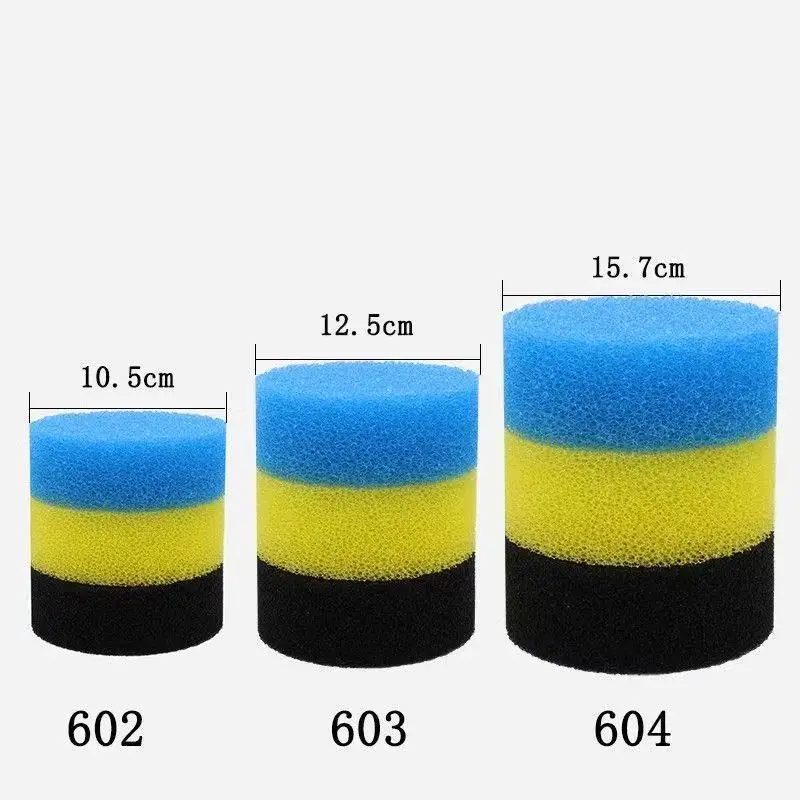 3Pcs/Lot Sunsun HW-602B HW-603B Aquarium Filter Biochemical Sponge Replacement for Fish Tank Filter Pump