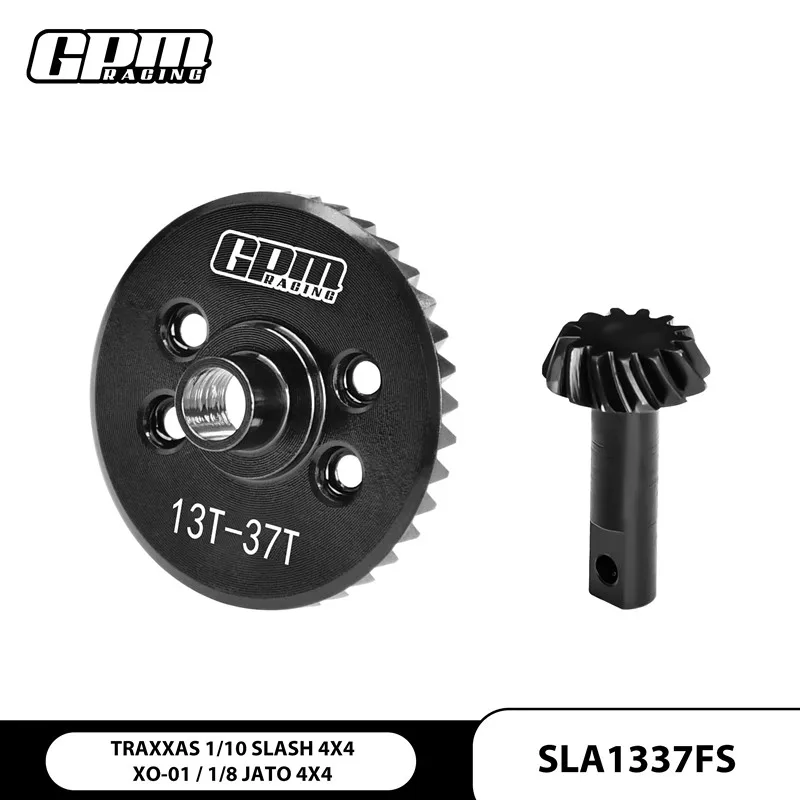 

GPM 20Cr Steel Spiral-Cut Front Diffs Gear 13T/37T For TRAXXAS 1/10 Slash XO-01 Jato RUSTLER 4TEC 2.0 FORD Toyota GR 5379X 5379R