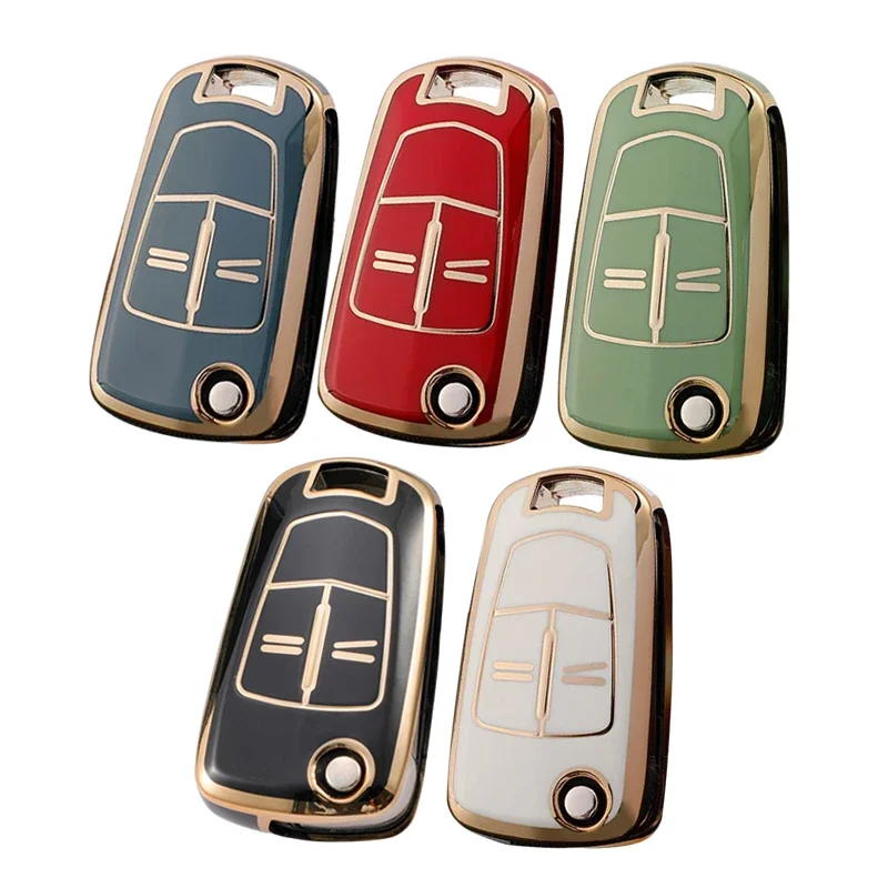 2 Button TPU Car Key Case Cover Protector Accessories For Vauxhall / Opel Astra H Corsa D Signium Vectra C Zafira B Meriva A