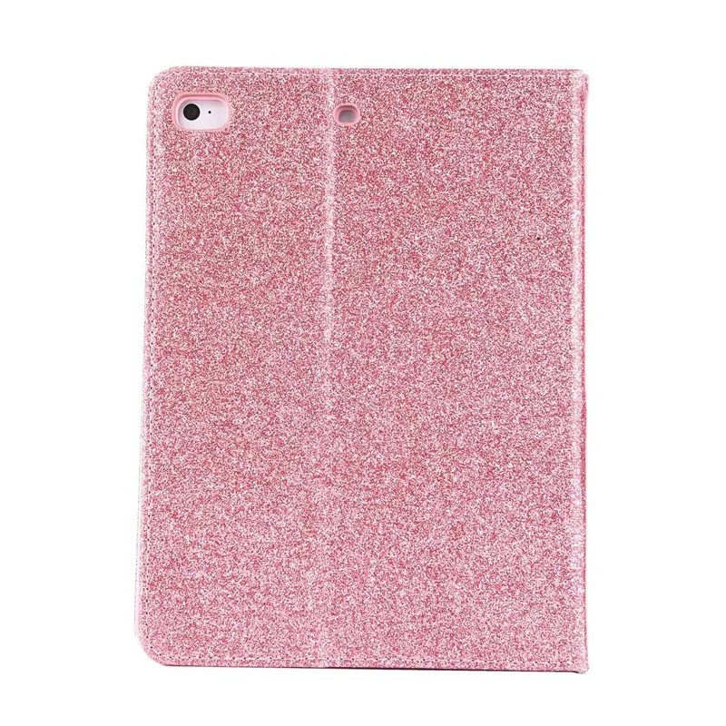 Suitable For IPAD MINI1/2/3/4/5 Protective Cover, Flip Cover With Card Slot Bracket, Leather Protective Shell Glitter