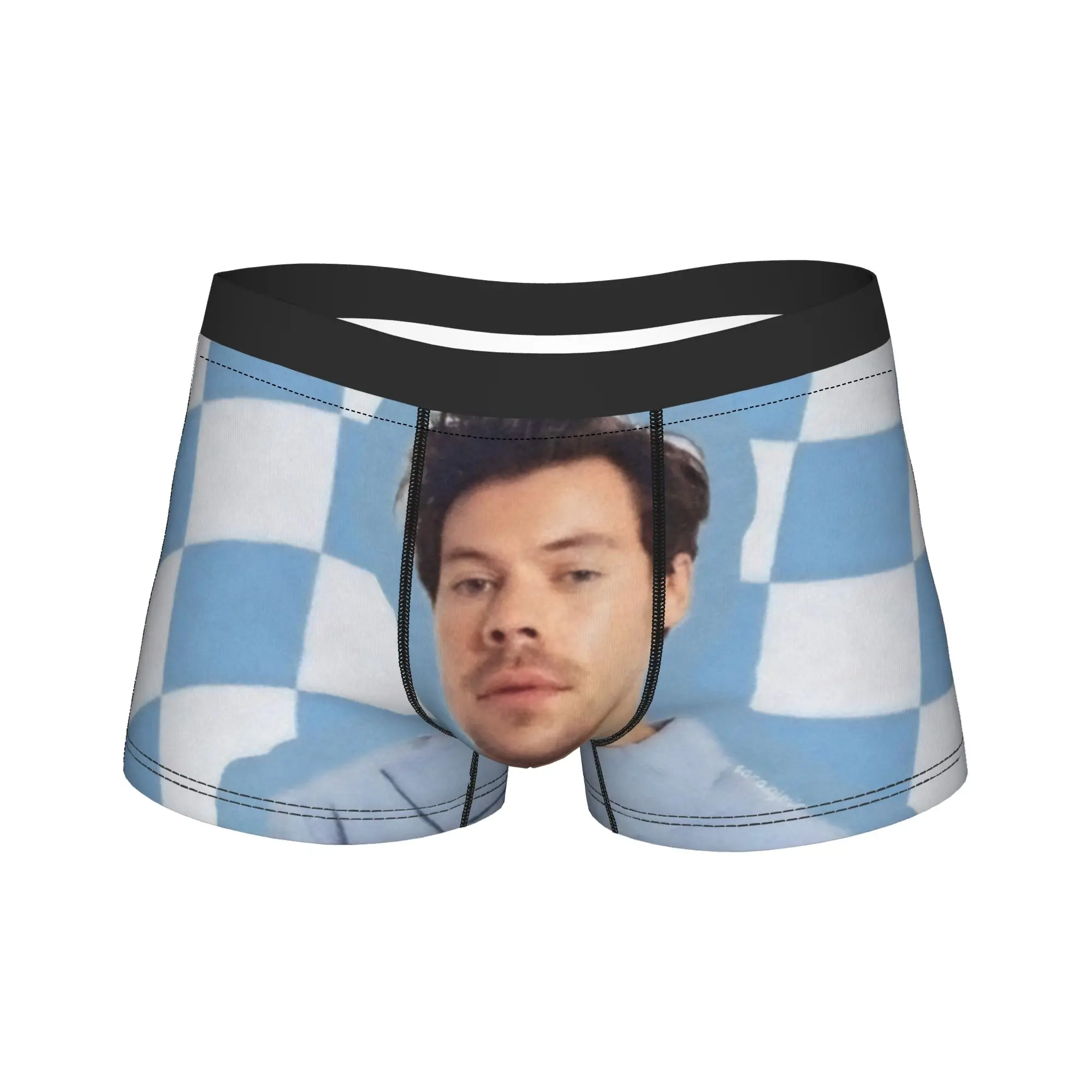 Harrys Styles Ropa interior Calzoncillos elásticos Calzoncillos boxer personalizados para hombres Bolsa Boxershorts de talla grande