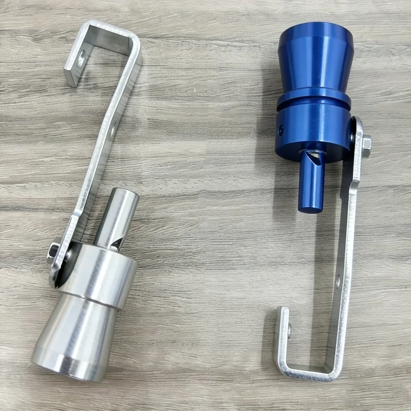 Universal Aluminum Exhaust Sound Booster, Turbo Whistle with Mount Bracket for All Vehicles