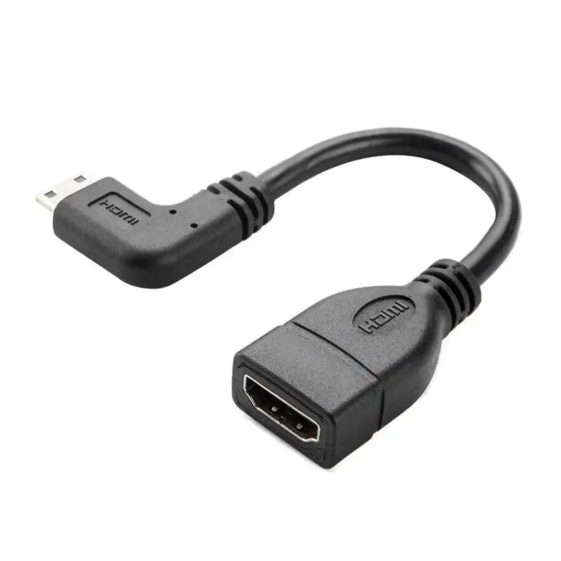 Розничная продажа, прямоугольный мини-кабель Hdmi-Hdmi Cablecreation 0 5 футов 90 градусов, Mini Hdmi