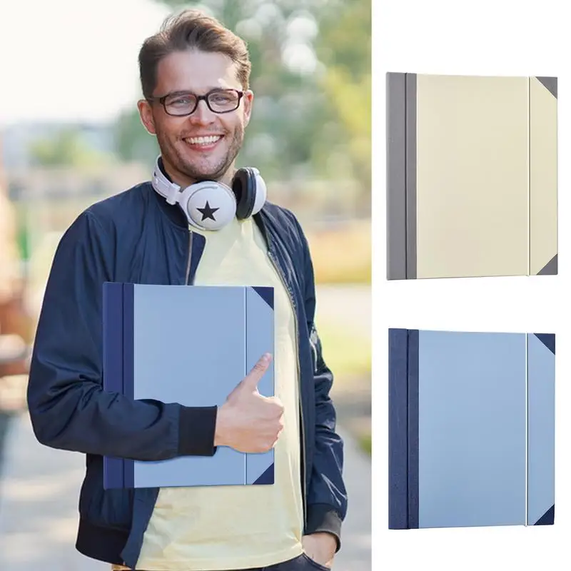 Important Document Holder Certificate Binder Organizer Elastic Closure Design Security Card Organizer Wear-Resistant For Cards