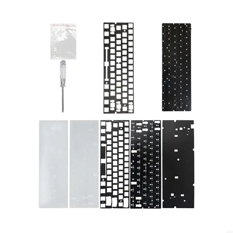 Waterproof 60% Keyboard PCB With Dynamic Color Lighting And Customizable Actuation Sound Dampening Foams HX5E