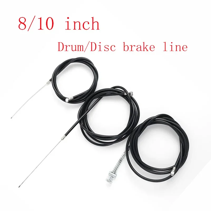 Disc Brake Line 10 Inch Front Rear Wheel Cable 8  Drum   For 8/10  Electric Scooter General Replacement Parts