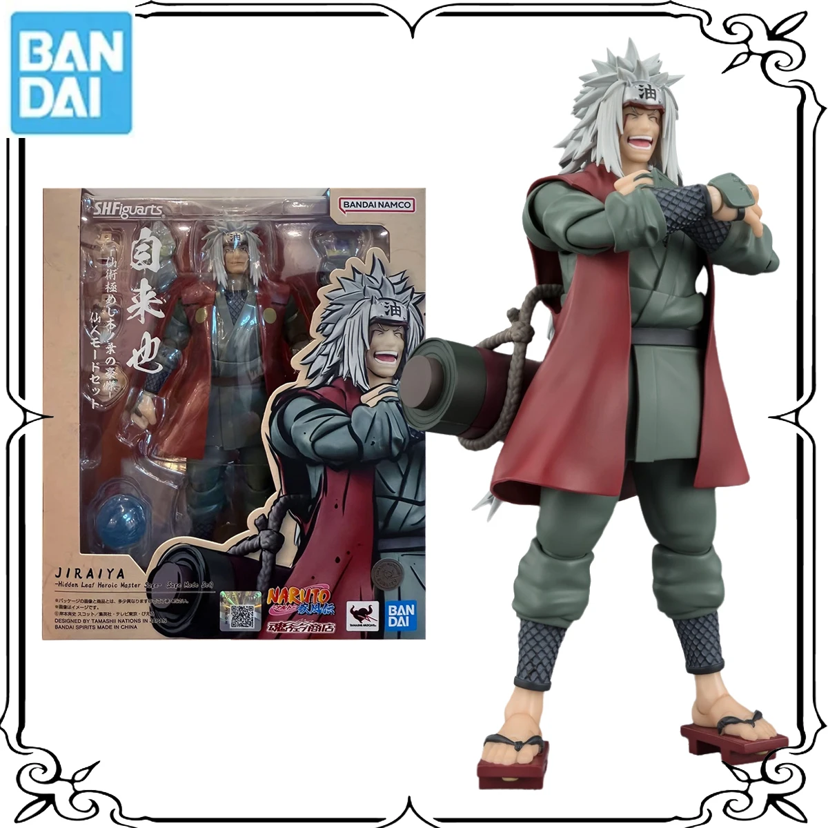 En Stock Bandai Original Ultramanl S.H.Figuarts NARUTO Jiraiya Anime figurines jouets pour enfants cadeaux