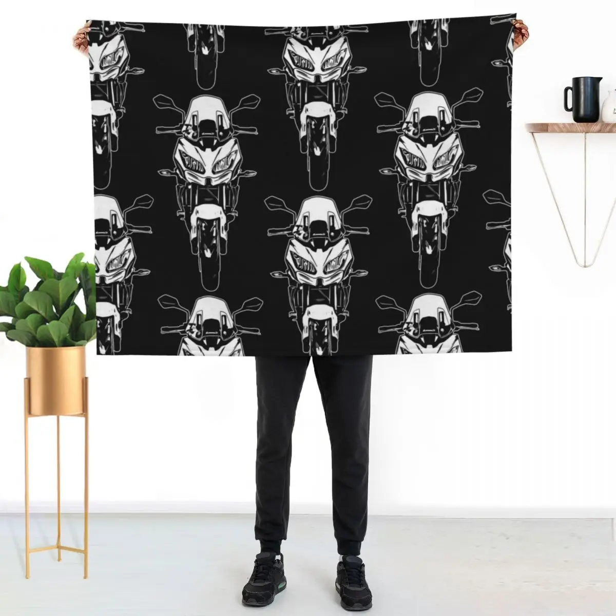 Motorcycle Versys 650 2018 Motorbike Art Throw Blanket warm for winter Stuffeds Picnic Decorative Throw Retros Blankets