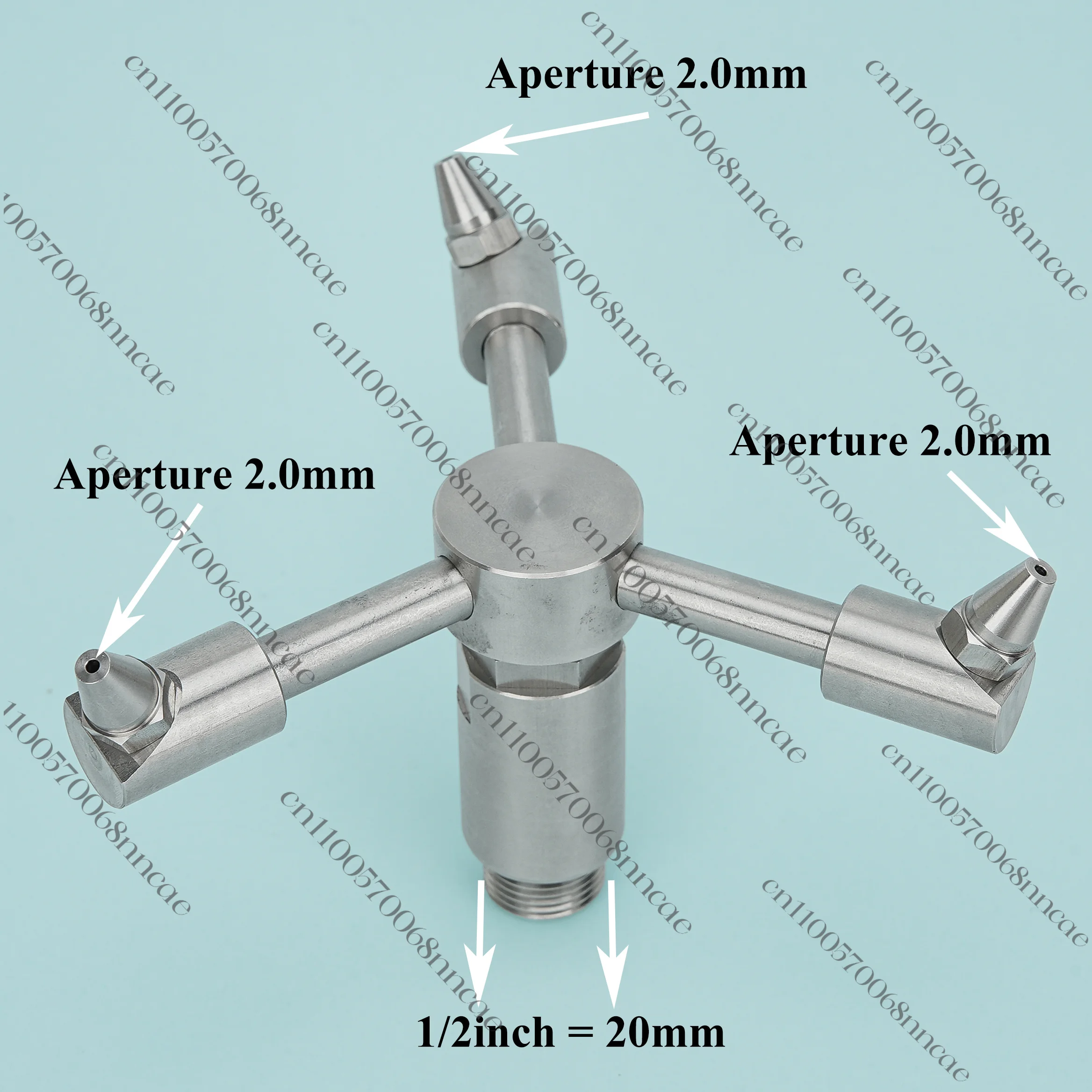 1 2 Inch Stainless Steel 360 Degree Rotating Nozzle High Pressure Tank Cleaning Spray Nozzle for Washing Machine Dust Removal Fl