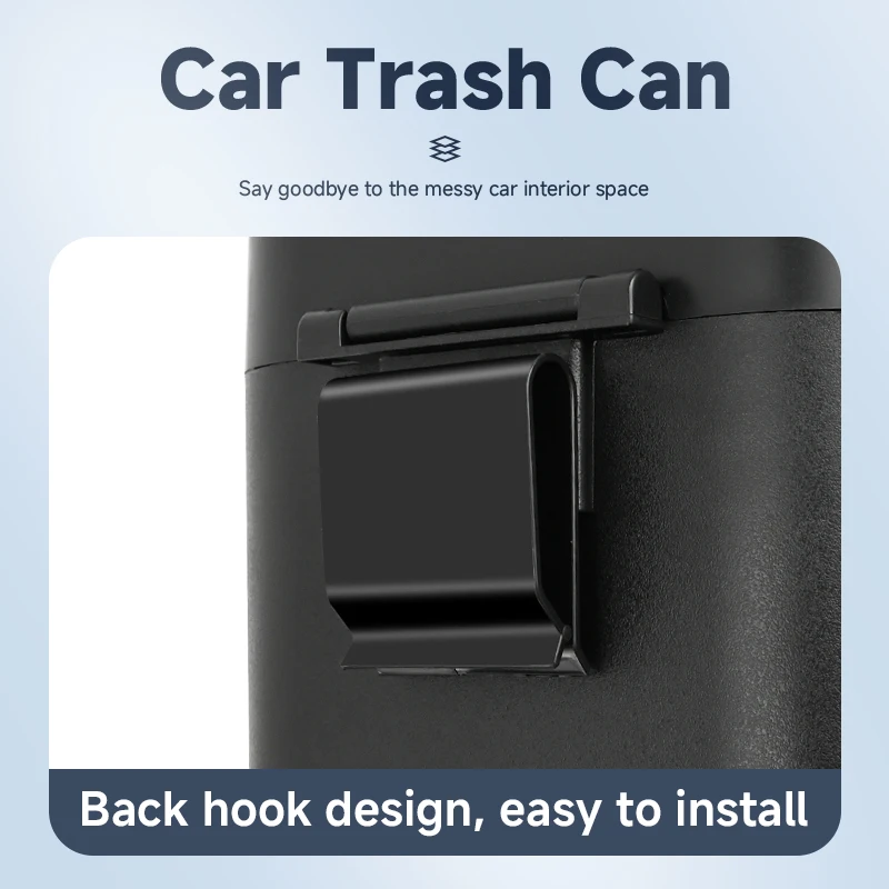 For Seat Leon 2 MK2 MK3 5F Ibiza 6L 6J 6P Ateca Arona Exeo Altea Mii Toledo Cordoba ABS Car Square Trash Can Hanging Accessories view 6