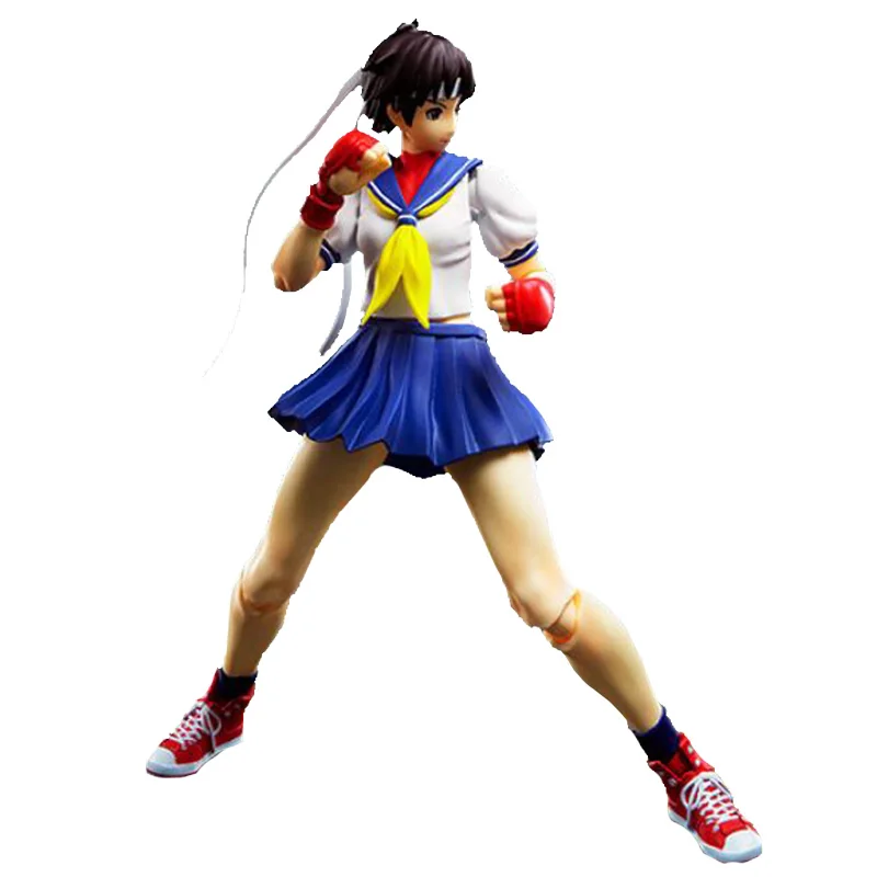 Street Fighter Akuma Takashi Ken Chun-Li Kasugano Sakura Vega SHF 1/12 Action Figure Model Toy C Bandai Original in Stock