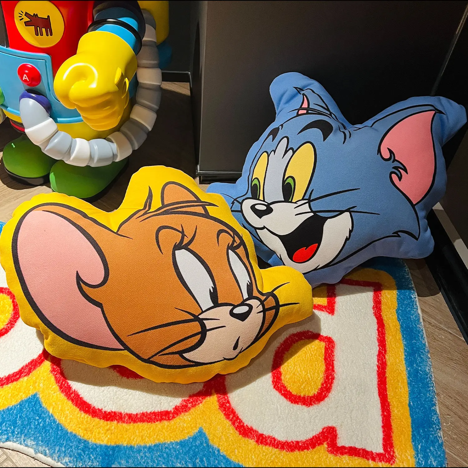 Anime Kawaii Tom and Jerry Big Head Plush Doll Irregular Doll Figure Plushie Pillow Toys Cartoon Cute Room Sofa Decoration Gifts