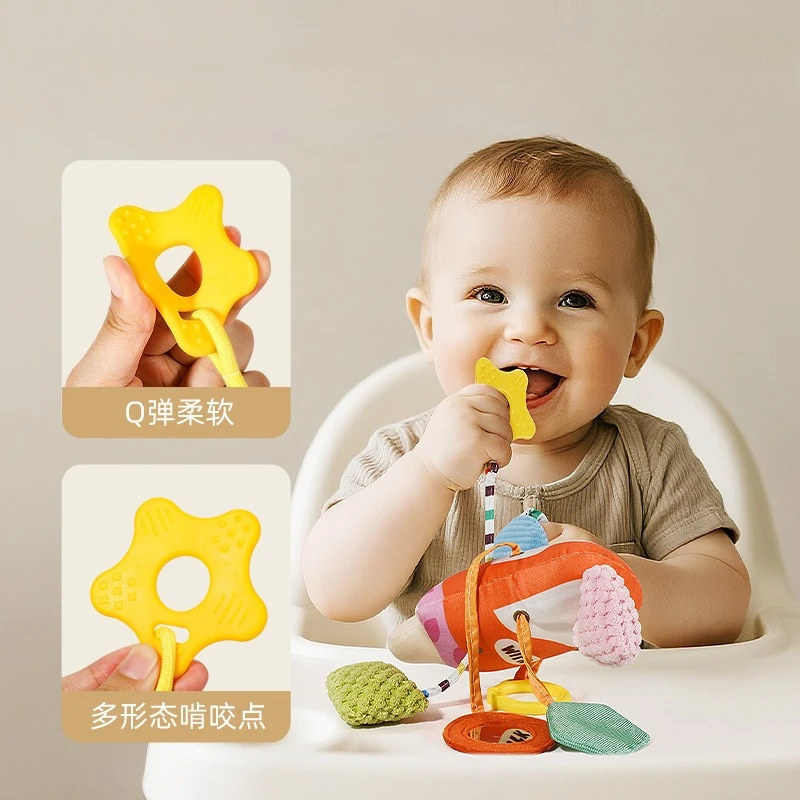 ベビー用プルアンドプレイボトル 幼児用プルアンドプレイペンダント 新生児用プルストリングラトル ベッドサイドスーザー