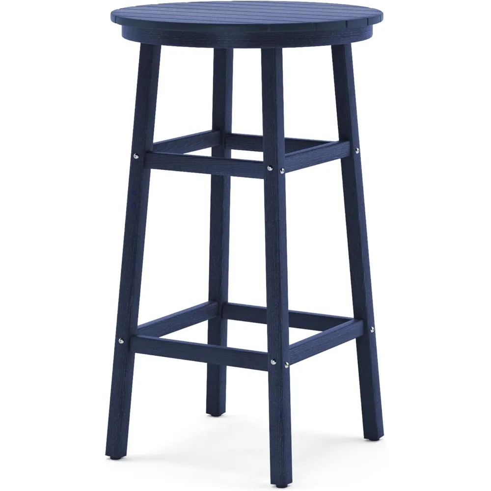 

Outdoor Bar Table, 41.5'' High Top Pub Table, HDPE Weather Resistant Bar Height Patio Table, Tall Bistro Table for Deck Po